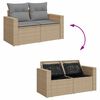vidaXL Garden Sofa Set Beige