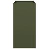 vidaXL Planter Olive Green Cold-rolled steel Large Planter Rectangular
