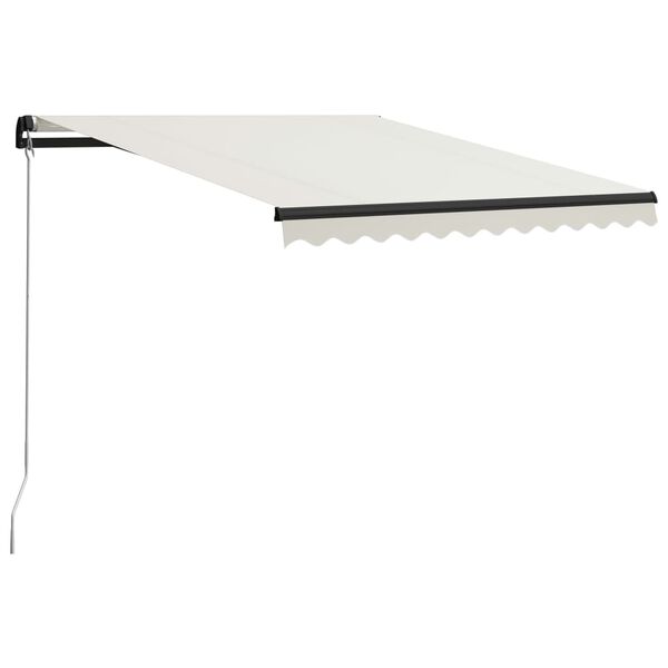 vidaXL Manual Retractable Awning 118.1"x98.4" Cream