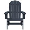 vidaXL Adirondack Chair Navy Blue 32.28 x 29.13 x 36.22 in HDPE