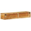 vidaXL Wall-mounted TV Cabinet Various shades of brown Solid acacia wood