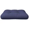 vidaXL Pallet Cushion Navy blue Polyester 23.6 x 24.2 x 3.9 in