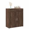 vidaXL Sideboard Brown Oak 31.5"x16.7"x36.6" Engineered Wood