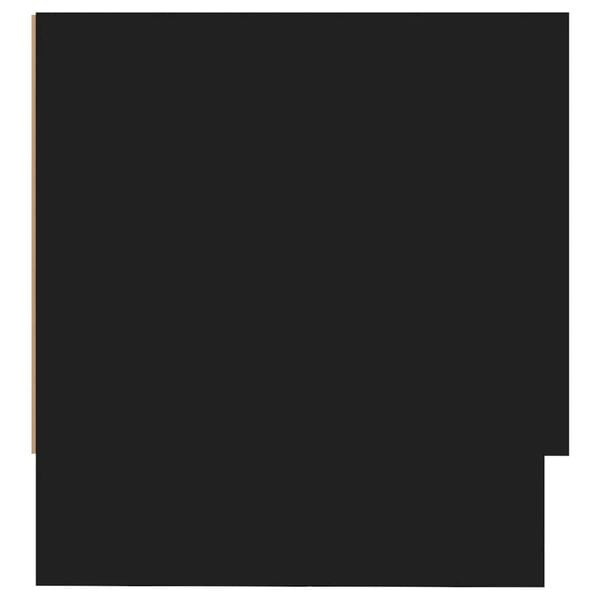 vidaXL Wardrobe Black Engineered wood Compact Organizers Wardrobe