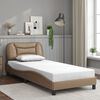 vidaXL Bed Frame Cappuccino