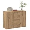 vidaXL Sideboard Artisan Oak 34.6x11.8x25.2" Engineered Wood