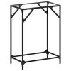 vidaXL Console Table Transparent glass and steel Steel and glass Sleek