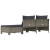 vidaXL Garden Lounge Set Grey, Dark grey
