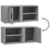 vidaXL TV Cabinet Set of 2 Grey Sonoma Engineered Wood Medium
