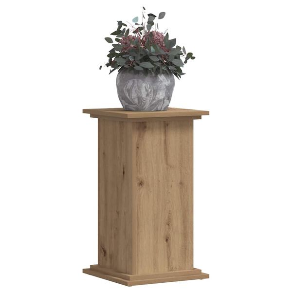 vidaXL Plant Stand Artisan Oak Engineered wood Large Decorative Inlays