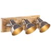 vidaXL Wall Lamp Silver and brown