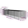 vidaXL Chicken Cage Anthracite Galvanized Steel Large Durable