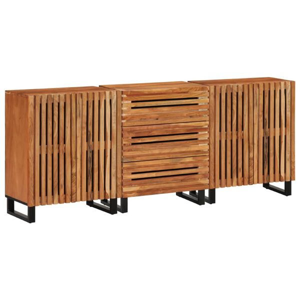 vidaXL Sideboard Natural Solid Acacia Wood Medium Sideboard