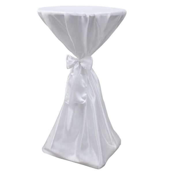 vidaXL Table Cover Set of 2 White Polyester 23.6 in diameter