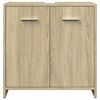 vidaXL Bathroom Furniture Set Sonoma Oak Engineered Wood Medium
