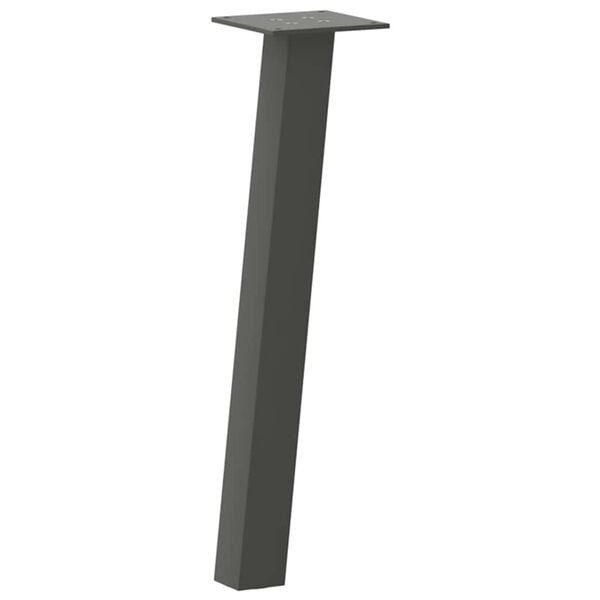 vidaXL Coffee Table Leg Anthracite Powder-coated steel 11.8 in
