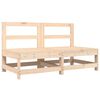 vidaXL Garden Lounge Set Natural Wood Solid Pine Wood, Plywood Large