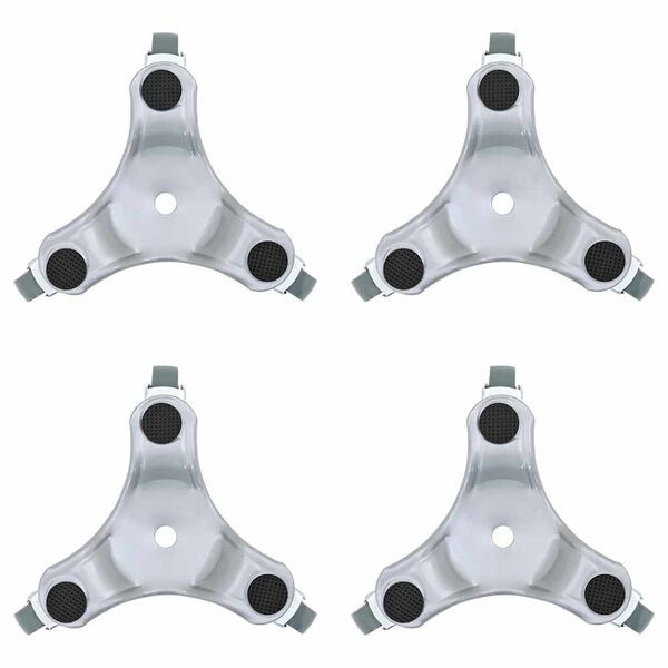 vidaXL Furniture Rollers 4 pcs 6.3x5.7x2.2" Steel 396.8 lb