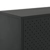 vidaXL Sideboard Black Steel Medium Levelers Modern Sideboard