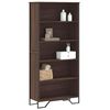 vidaXL Book Cabinet Brown Oak Engineered wood Tall Book Cabinet