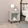 vidaXL Bedside Cabinet Concrete Grey Engineered wood Medium