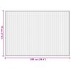 vidaXL Rug Light Natural Bamboo, Polypropylene 27.6x39.4 in