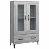 vidaXL Highboard Grey Sonoma Engineered wood Large Highboard