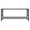vidaXL Coffee Table Grey Sonoma Engineered Wood and Iron Standard