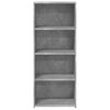vidaXL Highboard Concrete grey Engineered wood Large Highboard