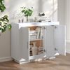 vidaXL Sideboard White Engineered wood Medium Storage Sideboard