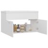 vidaXL Sink Cabinet With Basin White Engineered wood Medium Sink Cabinet