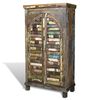 vidaXL Bookshelf Multicolor Reclaimed solid wood with iron handles Medium