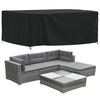 vidaXL Garden Furniture Cover Black 420D Oxford fabric with PU coating