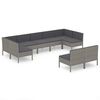 vidaXL Garden Lounge Set Grey