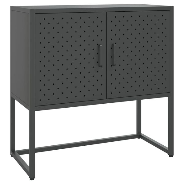 vidaXL Sideboard Anthracite Steel Standard Levelers Sideboard