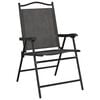 vidaXL Garden Chair Set of 8 Melange grey Textilene fabric, steel Medium