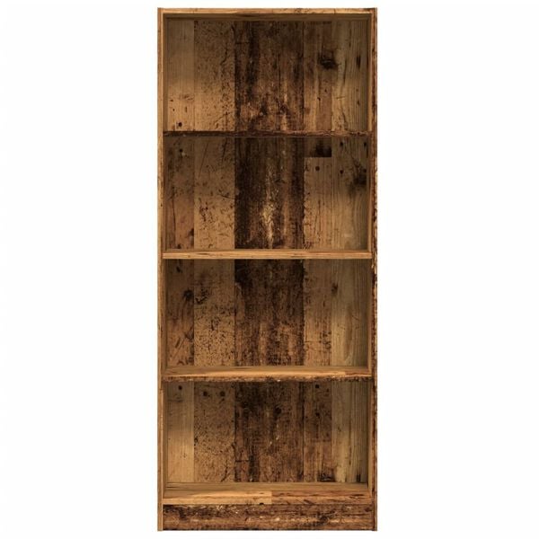 vidaXL Bookcase Old wood Engineered wood 23.6 x 9.4 x 56.3 in Bookcase