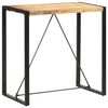 vidaXL Bar Table Natural Mango Wood Solid Mango Wood, Steel