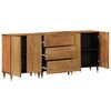 vidaXL Side Cabinets 3 pcs 23.6"x13"x29.5" Solid Wood Mango