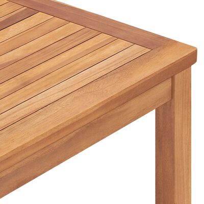vidaXL Patio Dining Table 63"x31.5"x30.3" Solid Teak Wood