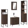vidaXL Bathroom Furniture Set Brown oak
