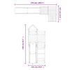 vidaXL Outdoor Playset Natural Wood Solid Douglas Wood Large Durable