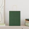 vidaXL Paper Bags 50 pcs with Handles Green 21x11x28 cm