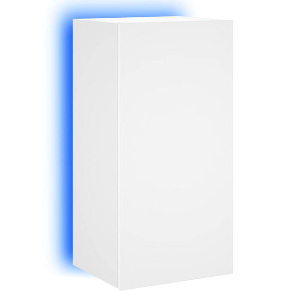 vidaXL TV Wall Cabinet White Engineered wood Medium Wall mounting