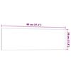 vidaXL Wall-mounted Magnetic Board White 31.5"x11.8" Tempered Glass