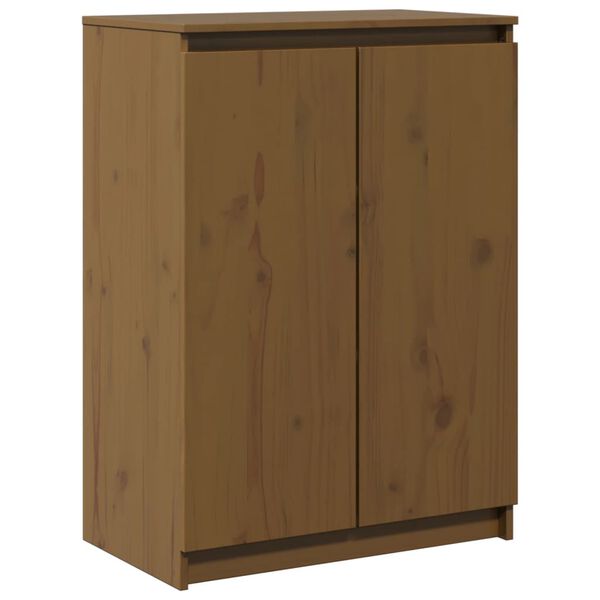 vidaXL Sideboard Honey brown Solid pine wood Medium Sideboard