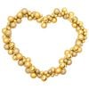 vidaXL Christmas Balls Garland Gold Polystyrene 68.9 in long