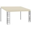 vidaXL Wall-mounted Gazebo Cream Polyester Fabric (100%) 10 x 13 ft