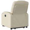 vidaXL Stand up Recliner Chair Cream Faux Leather