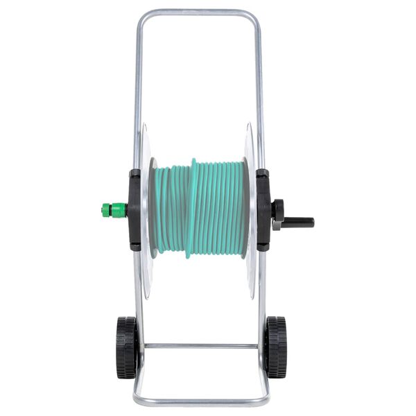 vidaXL Hose Reel Cart for 196.9 ' 1/2" Hose Steel